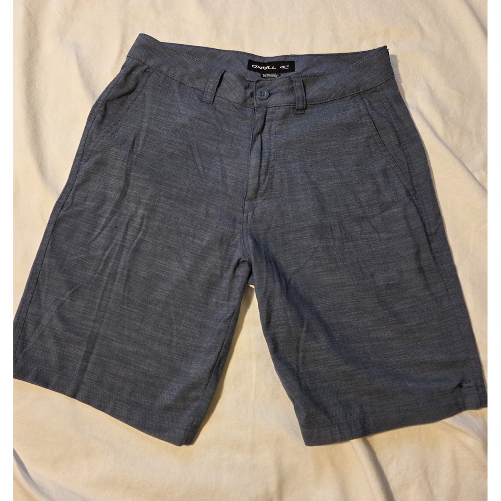 O'Neill Hybrid Shorts Men's 30 Blue Gray Stretch Heather 9" Inseam